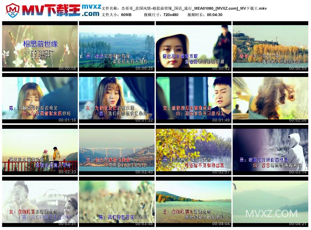 杰哥哥_意国风情-相思前世缘_国语_流行_MEA01080